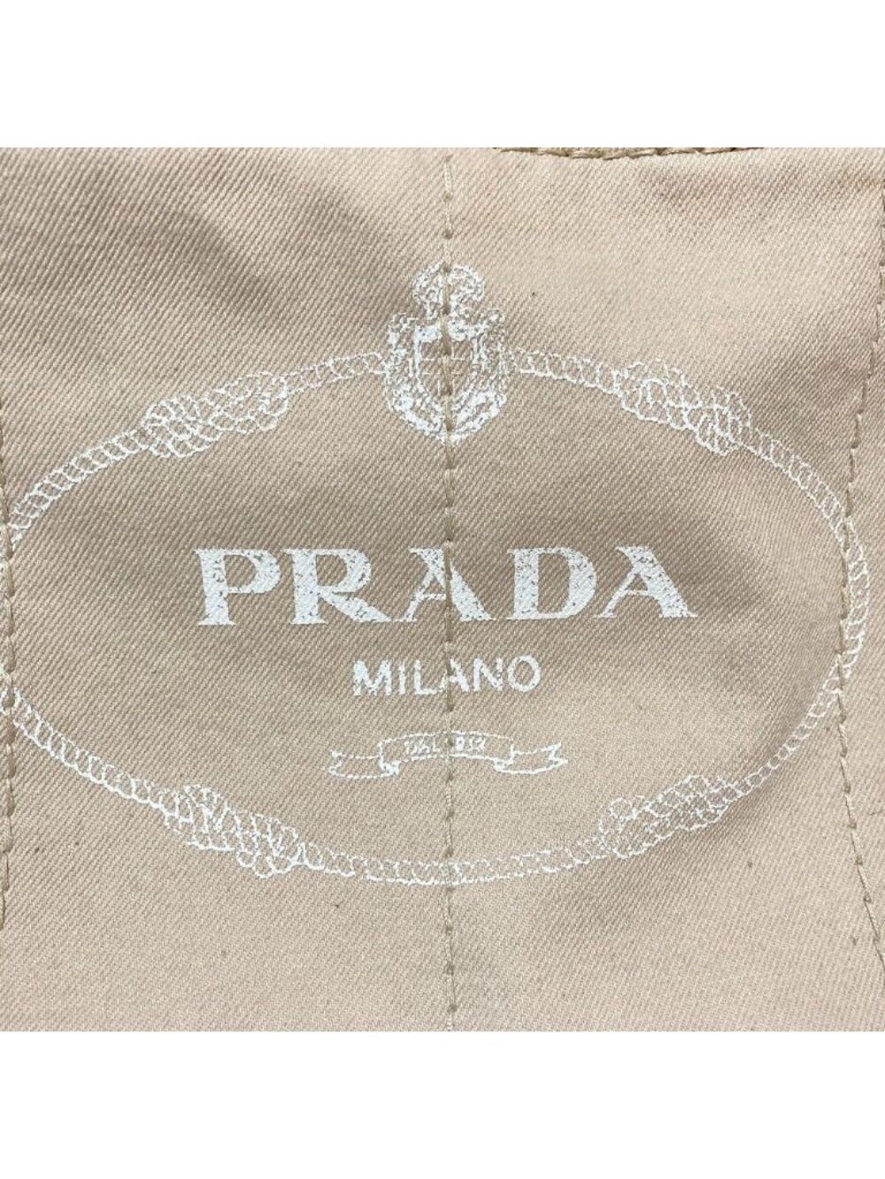 Prada Canapa Denim Tote Beige - Picture 14 of 15